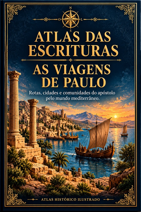 Capa do atlas As Viagens de Paulo