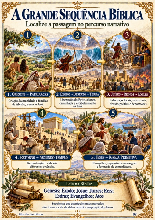 Página do Atlas: A grande sequência bíblica